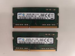 Samsung DDR3L SO‑DIMM 2×4 GB 1600 MHz PC3L‑12800S Laptop‑RAM